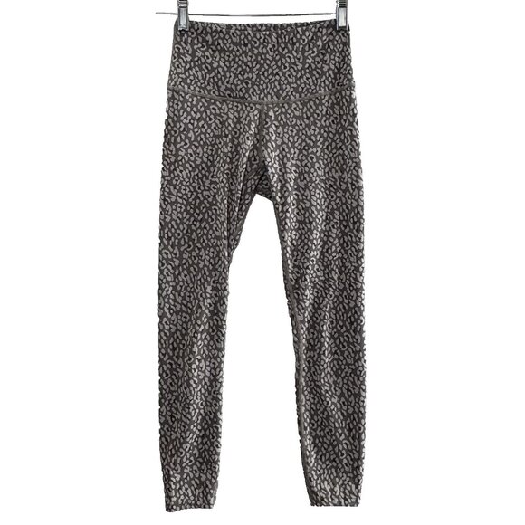 VARLEY Women Lets Move High Rise Leggings Sz XS Gray Camo Athleisure Gym 22-15 - Picture 1 of 14